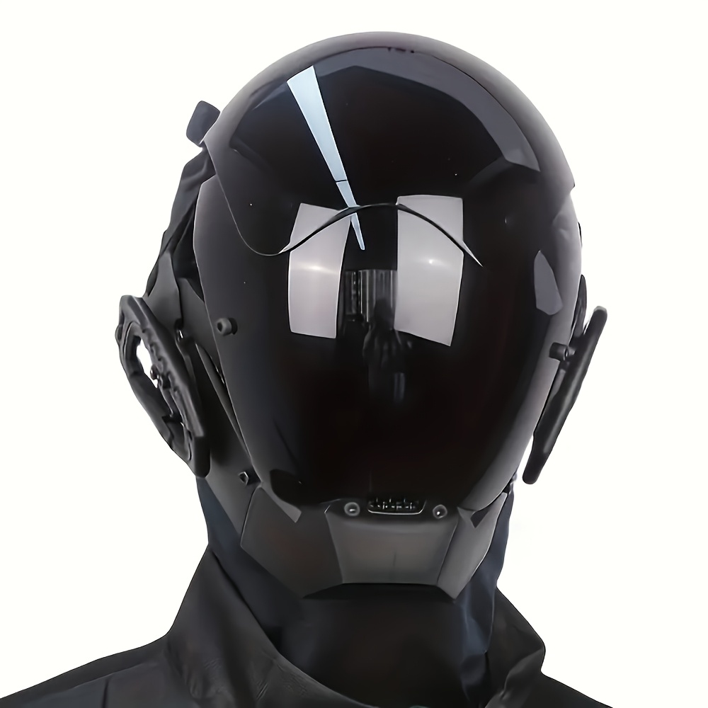 Black Cyberpunk Mask for Cosplay and Halloween